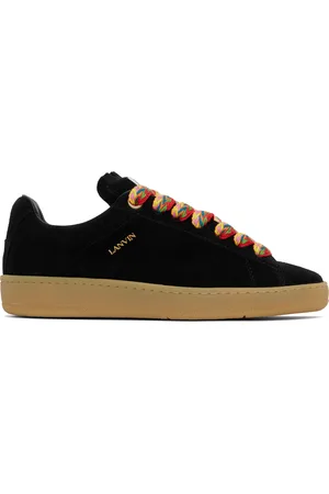 Lanvin Black Suede Curb Lite Sneakers