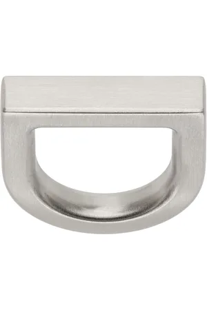 Rick Owens Silver Porterville Dring Ring