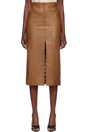 16Arlington Tan Ille Midi Skirt