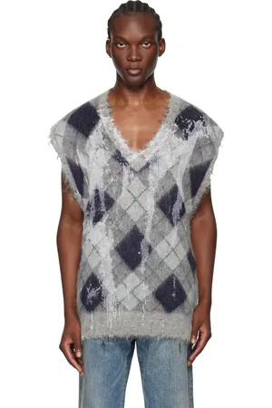 R13 Gray Oversized Vest