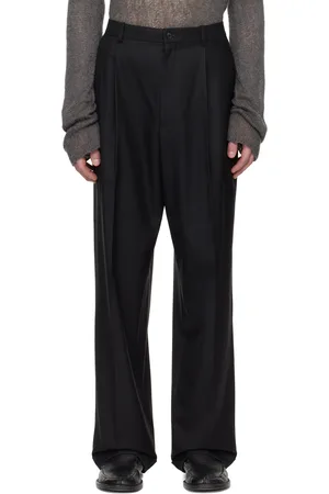 The Row Black Keenan Trousers