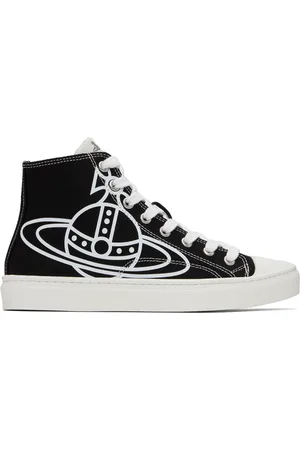 Vivienne Westwood Black Plimsoll High-Top Sneakers
