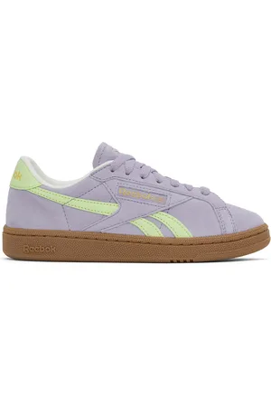 Reebok Purple & Green Club C Grounds UK Sneakers
