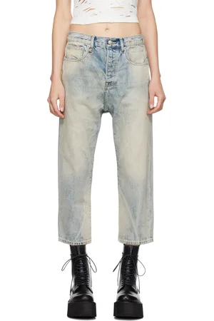 R13 Blue Tailored Drop Jeans