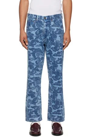BAPE Blue Asia Camo Jeans