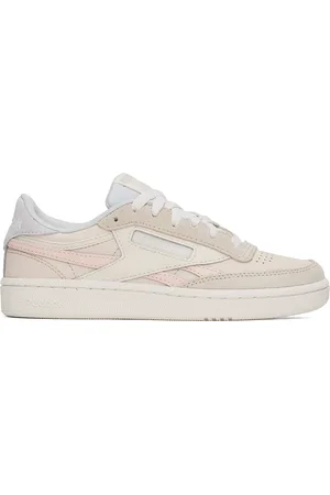 Reebok Off-White & Pink Club C Revenge Sneakers