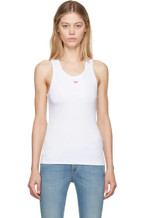 Diesel White T-Anky-D Tank Top