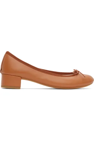 Repetto Tan Camille Ballerina Heels