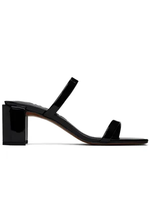 By Far Black Tanya Heeled Sandals