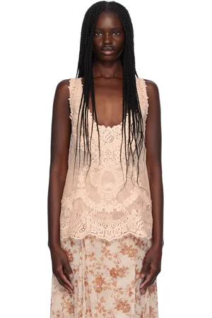 ZIMMERMANN Pink Natura Tank Top