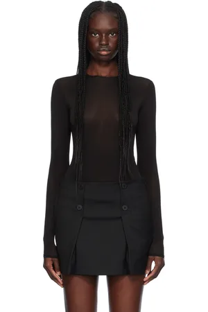 WARDROBE.NYC Semi-Sheer Bodysuit
