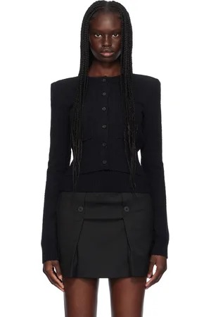WARDROBE.NYC Padded Shoulder Cardigan