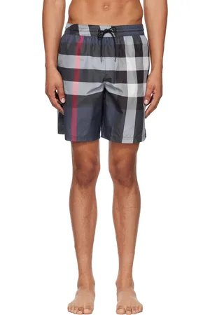 Burberry Blue Check Swim Shorts
