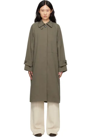 Proenza Schouler Khaki White Label Clark Trench Coat