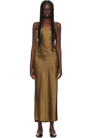 THE GARMENT Tan Catania String Maxi Dress