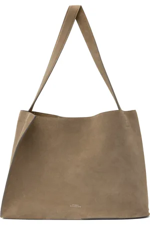 STUDIO NICHOLSON Taupe Doublet Suede Tote
