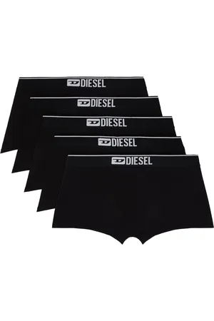 Diesel Five-Pack Black Umbx-Damien Boxer Briefs