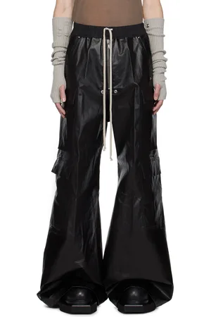 Rick Owens Black Porterville Cargobelas Cargo Pants