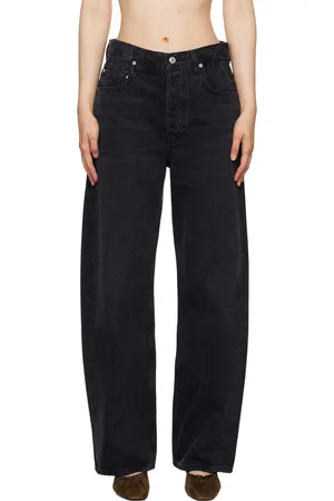 Citizens of Humanity Black Gwendoline Scrunch Jeans