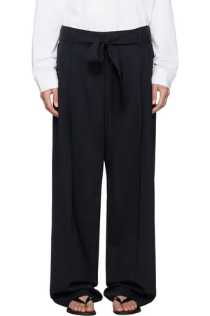 The Row Navy Lonan Trousers