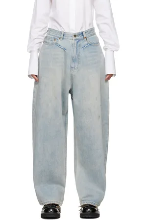 We11 Done Blue Loose-Fit Jeans