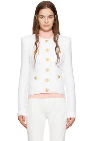 Balmain White Miami 4 Pocket Jacket