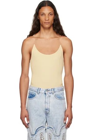 Y / PROJECT Beige Invisible Strap Tank Top