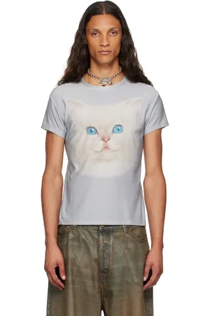 Acne Studios Gray Printed T-Shirt