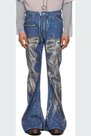 Acne Studios Blue Printed Jeans