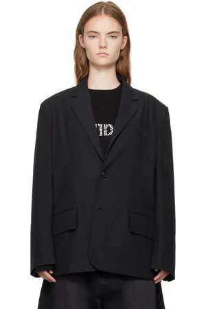 We11 Done Padded Shoulder Blazer
