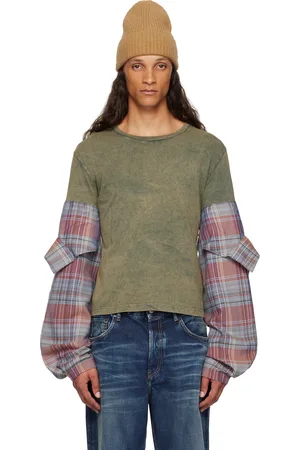 Acne Studios Multicolor Paneled Long Sleeve T-Shirt