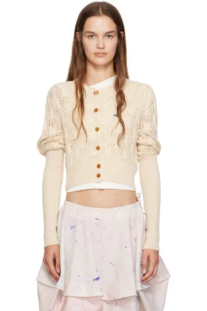 Vivienne Westwood Off-White Samantha Cropped Cardigan