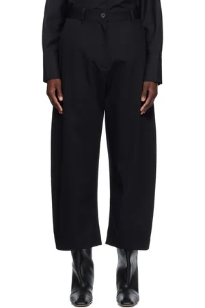 STUDIO NICHOLSON Navy Chalco Trousers