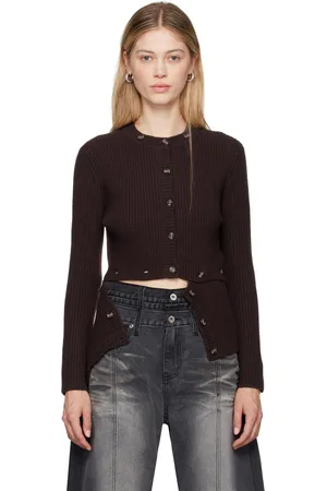 Rokh Brown Multi Buttons Cardigan
