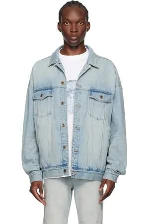 We11 Done Blue Oversized Denim Jacket