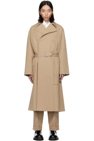 Jil Sander Beige Belted Trench Coat