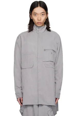 Y-3 Gray Patch Pocket Shirt