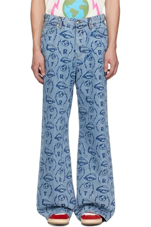 Members OF The Rage Blue MOTR Monogram Jeans
