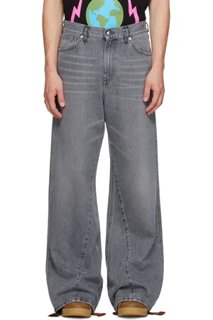 Members OF The Rage Gray Classic Racer Jeans