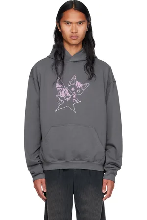 We11 Done Gray Monster Fitted Hoodie