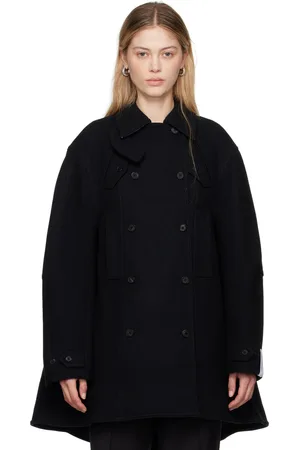 Rokh Navy Oversized Peacoat