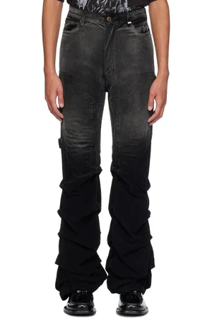We11 Done Washed Wrinkled Trousers