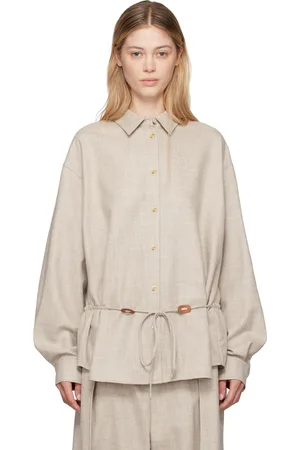 LE 17 SEPTEMBRE Wool Drawstring Shirt
