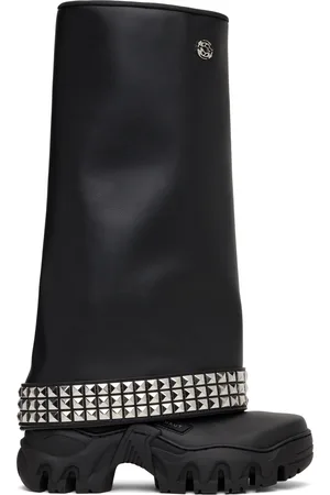 ROMBAUT Black Boccaccio II Rain Studs Boots