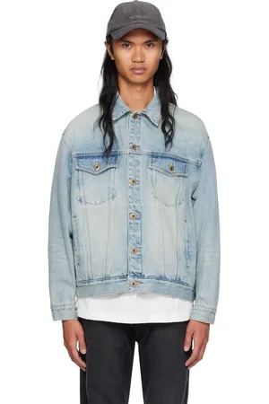 We11 Done Blue Washed Denim Jacket