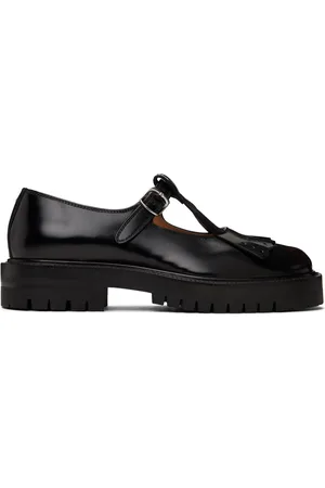 Maison Margiela Black Tabi Country Mary Jane Loafers