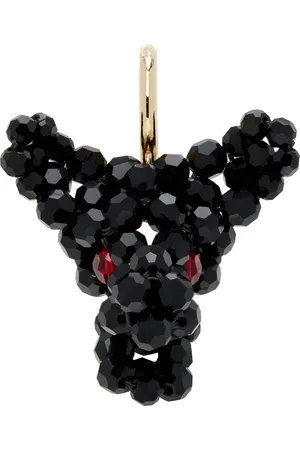 Simone Rocha Black & Red Creature Trophy Head Single Earring