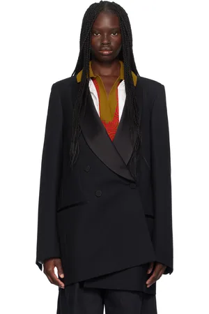DRIES VAN NOTEN Black Tuxedo Blazer