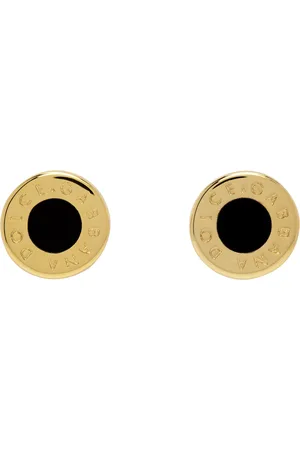 Dolce & Gabbana Gold Engraved-Logo Cufflinks