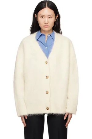 Totême SSENSE Exclusive Off-White Biella Cardigan